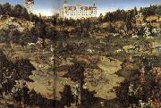 Lucas Cranach AHunt in Honor of Charles V at Torgau Castle oil painting